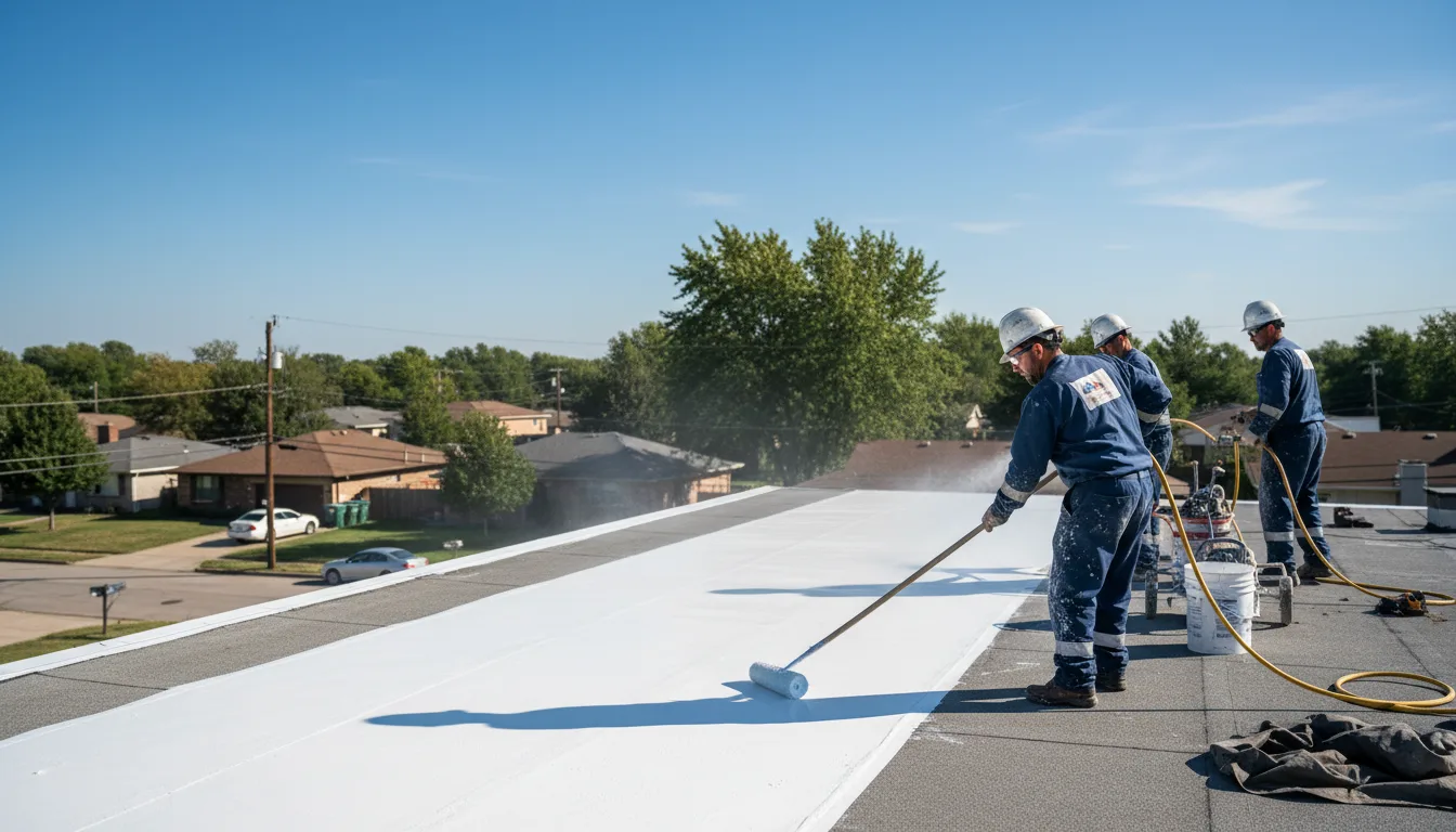 Commercial roof coating in Glastonbury, CT near me